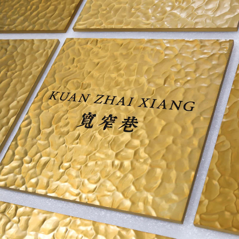 耐用的铝材料锤子图案钢广告牌由高品质铝制成
