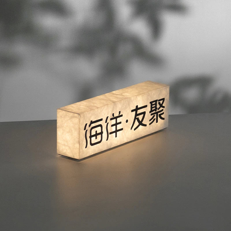杜邦纸型亚克力充电灯箱桌面装饰灯箱三光色温type-C充电
