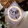日式复古风格磨砂亚克力灯箱，LED发光广告牌定制