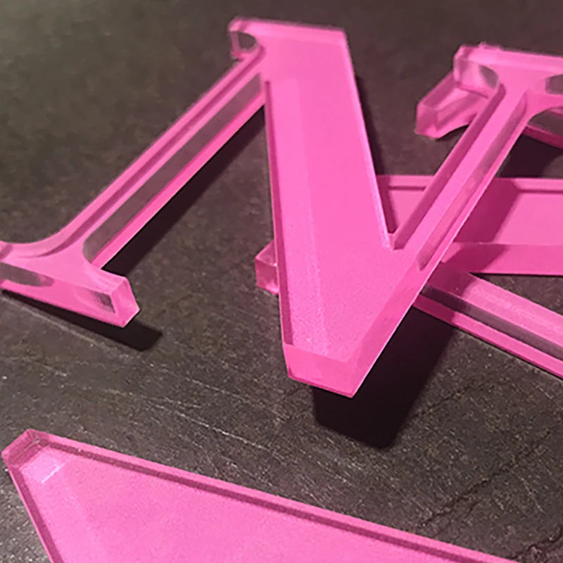 彩色亚克力3D字水晶字标志颜色尺寸可定制门牌