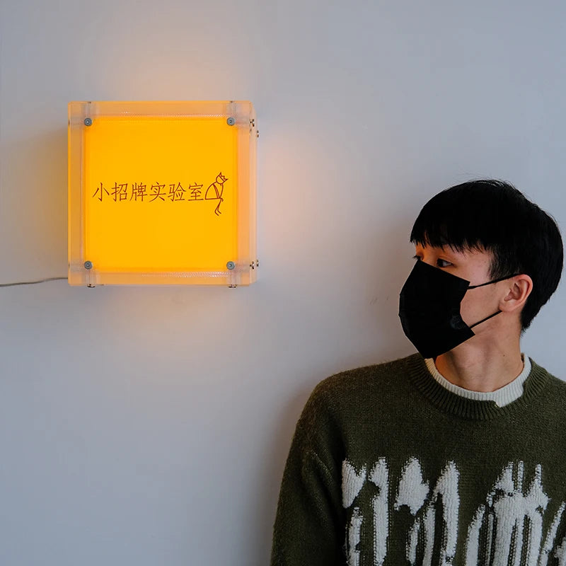 定制商店广告牌，壁挂式亚克力灯箱标牌，DIY组装灯箱广告广告箱