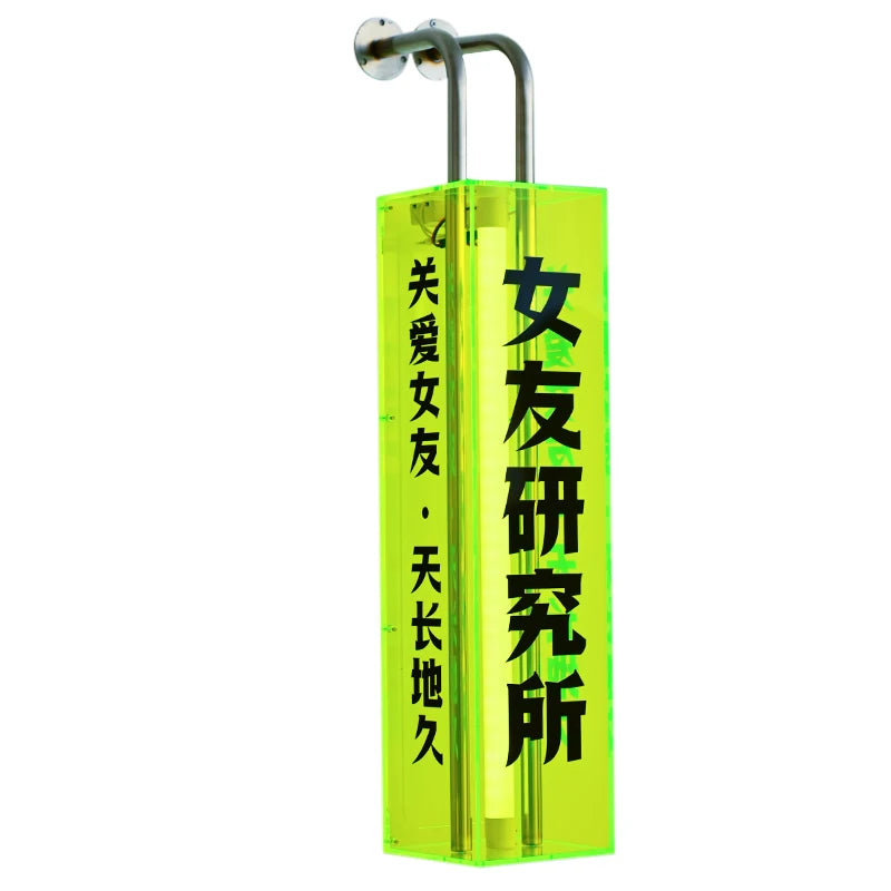 L型亚克力灯箱招牌侧挂广告牌定制多面展示店招牌