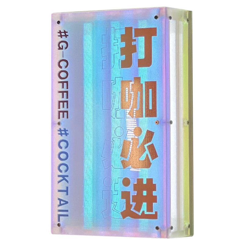 定制组装灯箱广告牌，商店门牌，墙壁或丙烯酸灯箱标牌，
