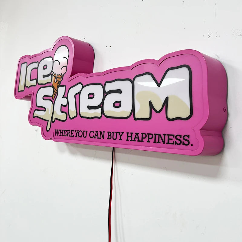 定制商店形发光二极管背光广告标志，带边缘包裹灯箱