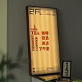 定制商店/餐厅/小吃店/咖啡店店面亚克力灯箱，复古大气发光二极管照明标志