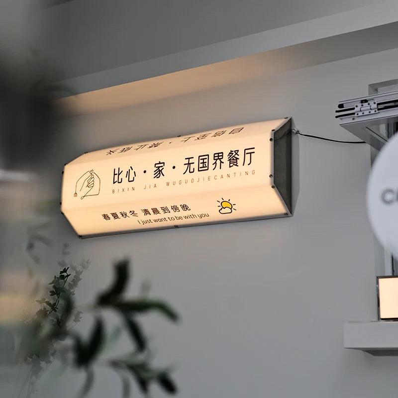 三面LED广告灯箱亚克力灯箱定制