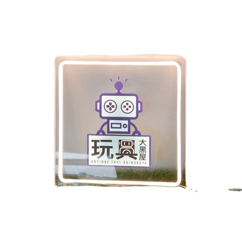 亚克力霓虹灯发光标牌商业街发光标牌LED玻璃门广告板
