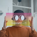 品牌服装店亚克力促销logo挂渐变颜色UV logo广告