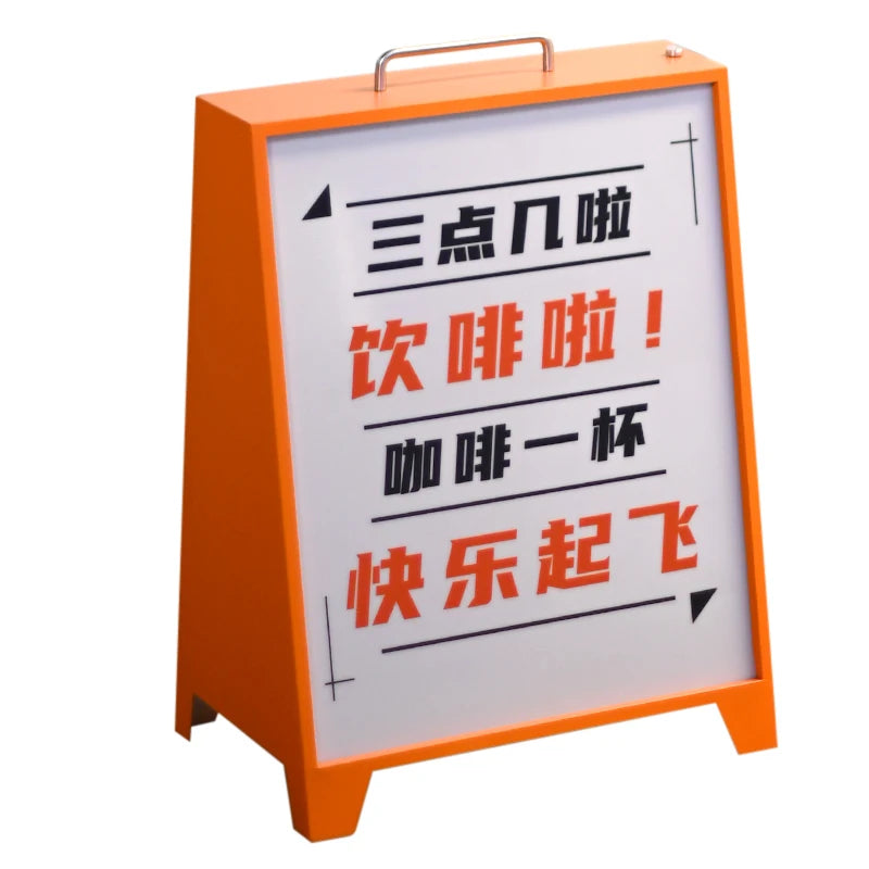 现代双面丙烯酸地板到天花板海报、咖啡吧、酒吧和商店广告灯箱丙烯酸灯箱