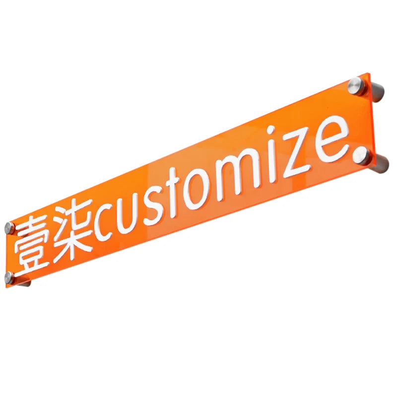 定制高品质三维文本半透明亚克力广告牌，用于商店标志