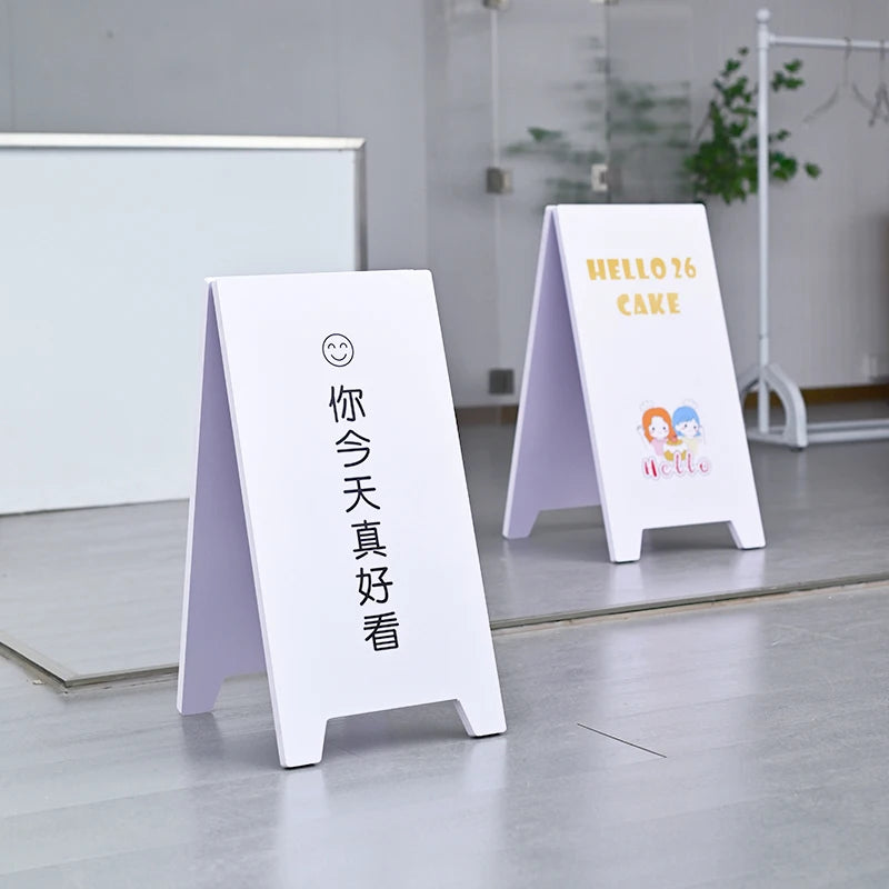定制双面展示板折叠pvc板落地广告牌展示架
