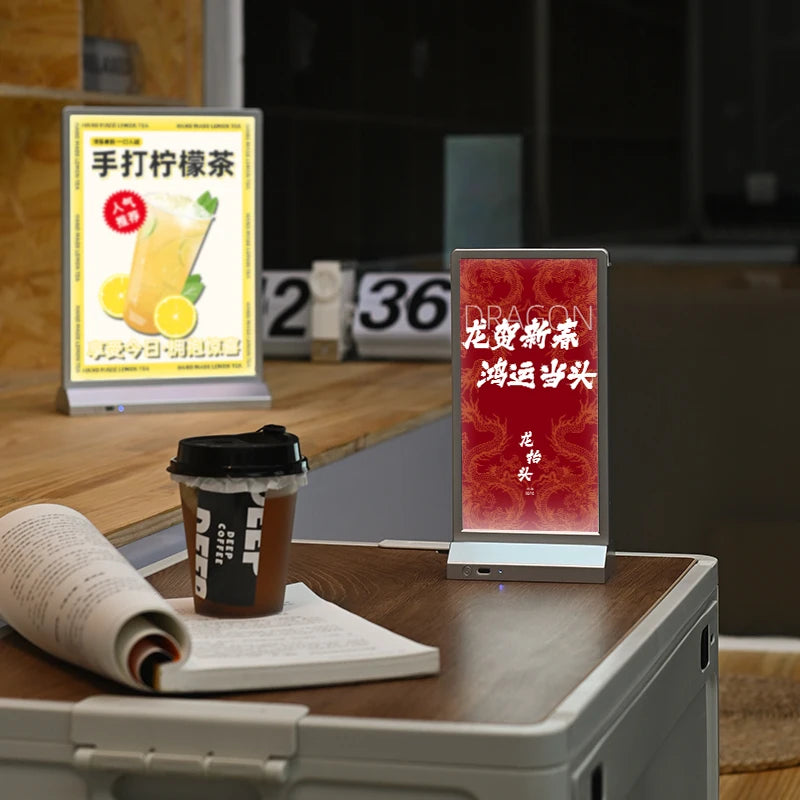 AL A4 A5台式灯箱双面海报灯箱，一件最低订购量