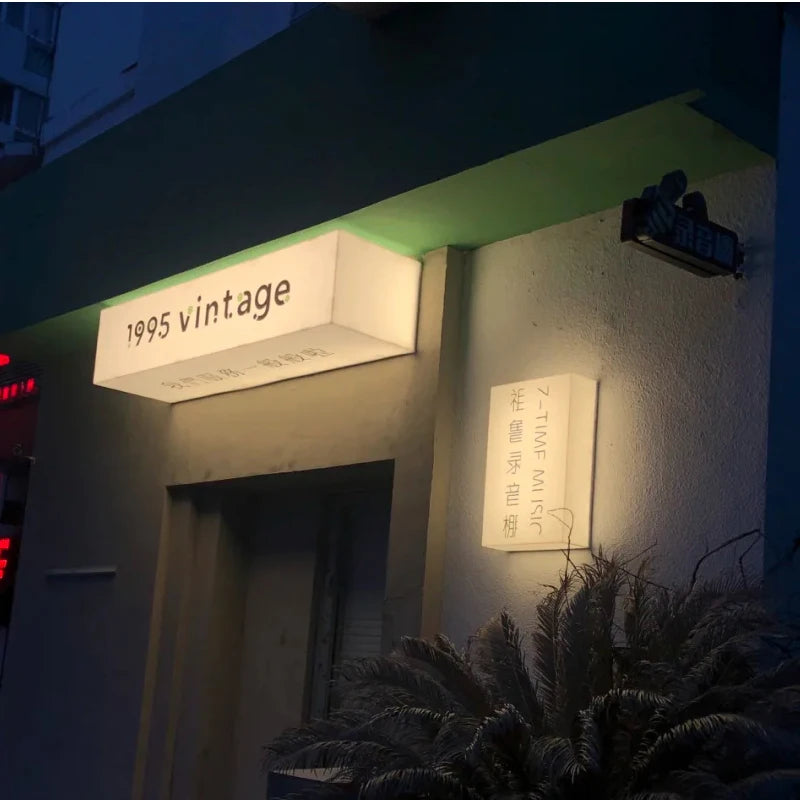 创意商店店面标牌定制户外广告灯箱