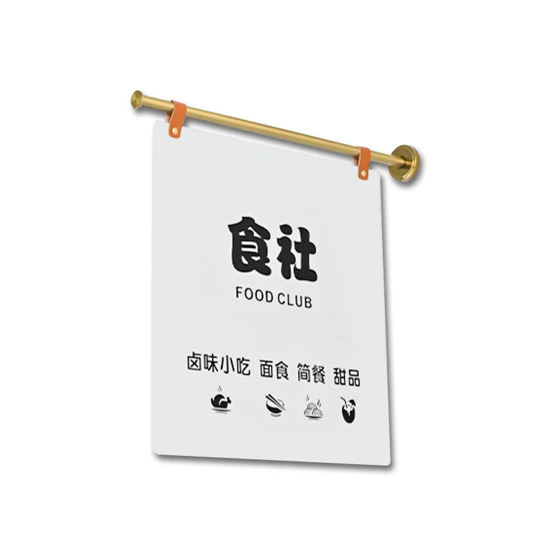 定制韩国简约风格店面广告牌，门口提醒标志