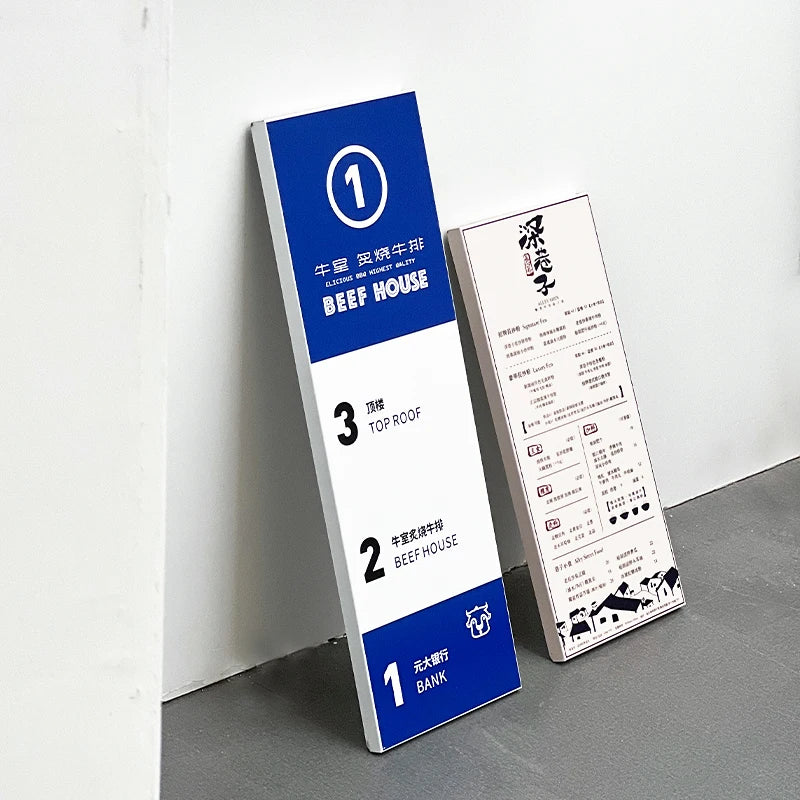 地面指示牌、烤漆不锈钢路标牌、户外标牌、公司标牌、广告牌。