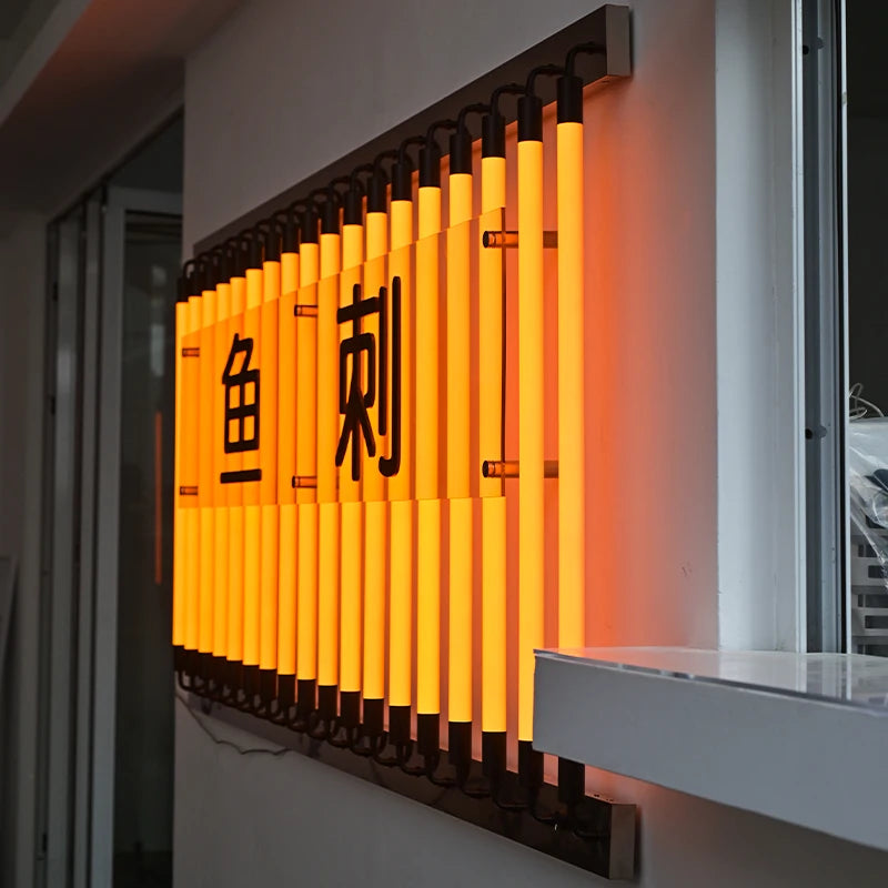 定制创意背景墙装饰灯条、灯管、网红店广告牌