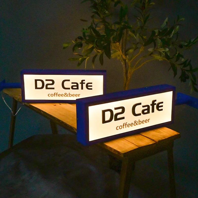 亚克力灯箱定制3D字母照明广告牌服装店前标牌