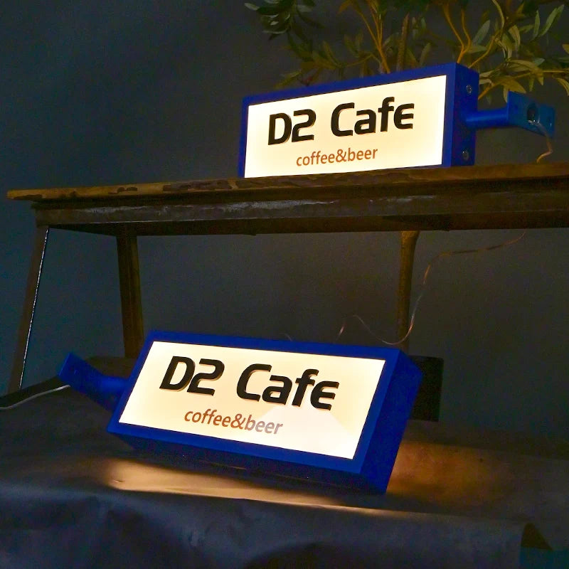 亚克力灯箱定制3D字母照明广告牌服装店前标牌