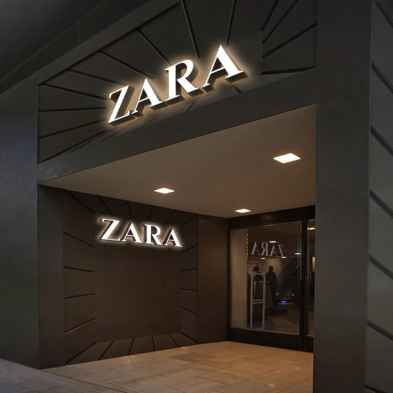 酒吧婚礼商店建筑医院学校DC电源广告双面3D发光字符标志