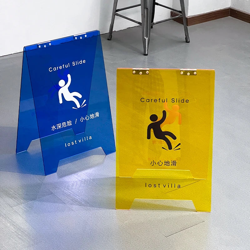 彩色亚克力a型落地式站立标志外站立标志彩色商店亚克力标志