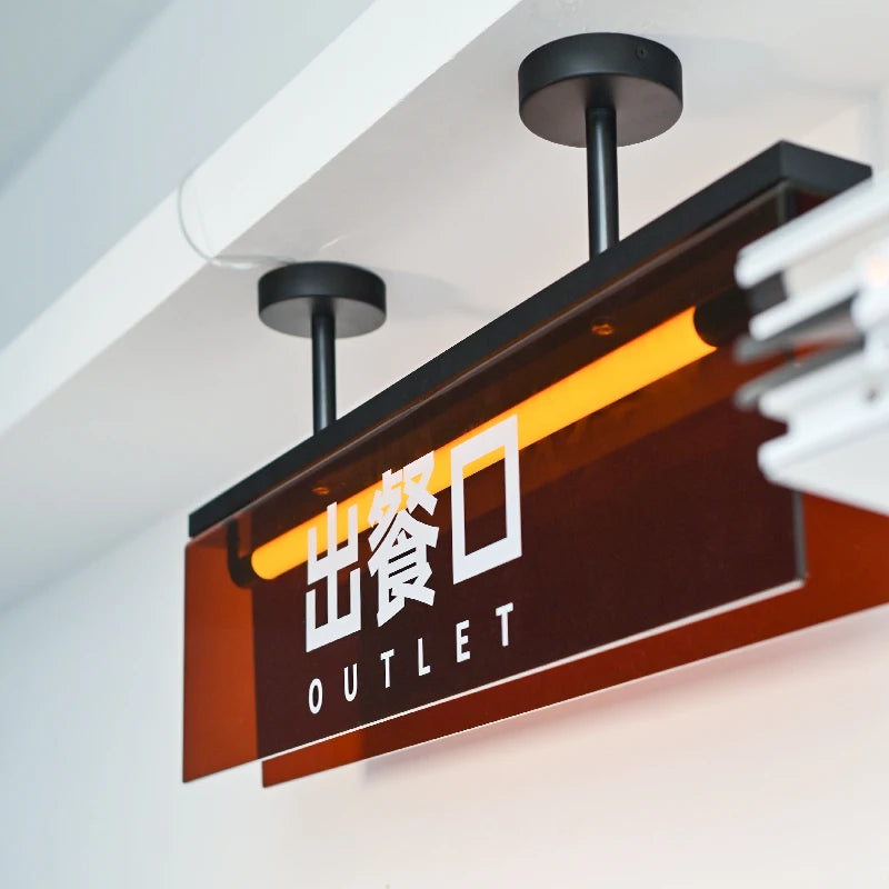 双面亚克力发光广告牌服装店挂logo标牌定制挂门头标牌定制