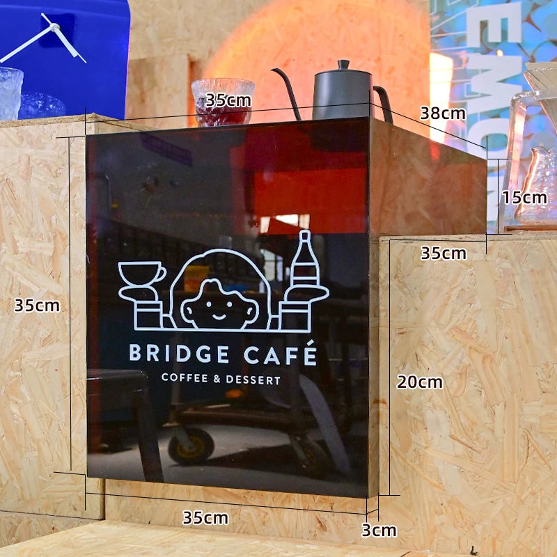 L型透明亚克力展示架简单风格橱窗展示展示奶茶店岛展示台定制