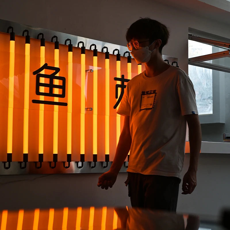 定制创意背景墙装饰灯条、灯管、网红店广告牌