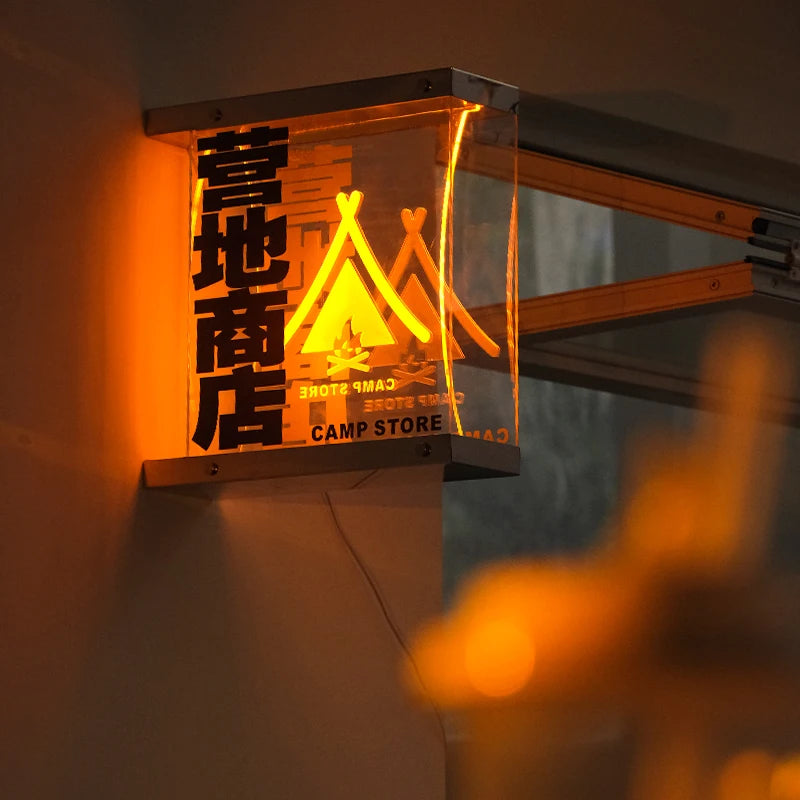 定制侧装式透明亚克力灯箱，带导光和发光LED广告牌