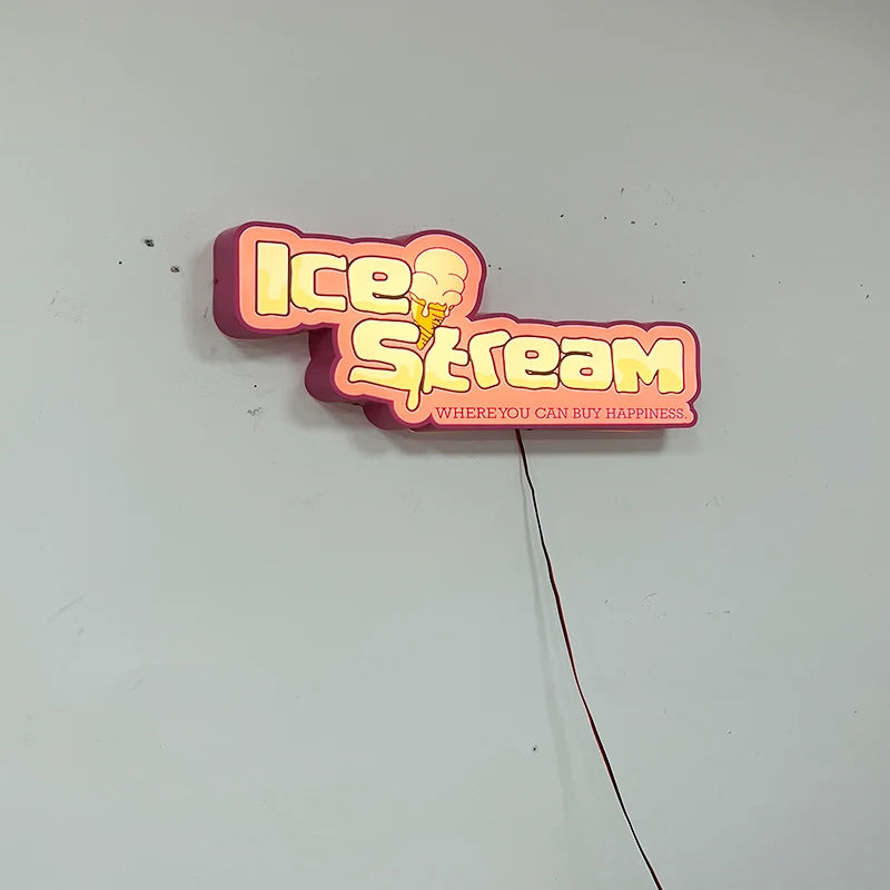 定制商店形发光二极管背光广告标志，带边缘包裹灯箱