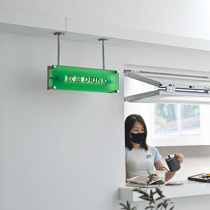 磨砂亚克力灯箱广告牌发光广告牌服装店挂牌子定制