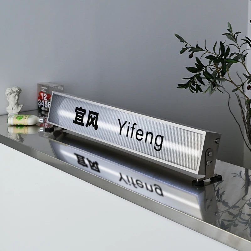 咖啡车车顶亚克力灯箱广告板磁吸安装充电灯箱发光二极管识别