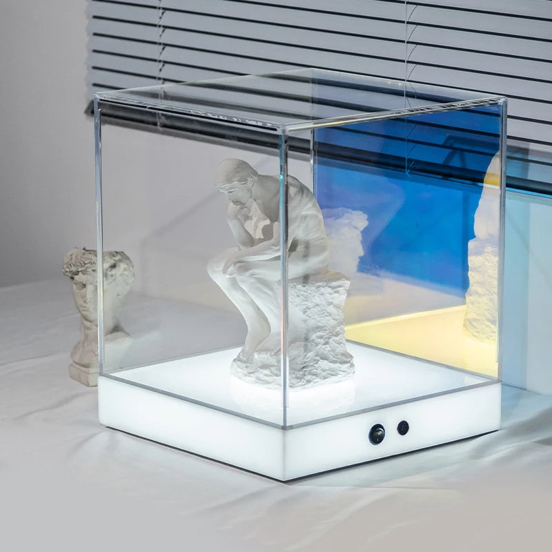 充电灯箱，照明广告展示盒，珠宝店产品，亚克力展示盒定制
