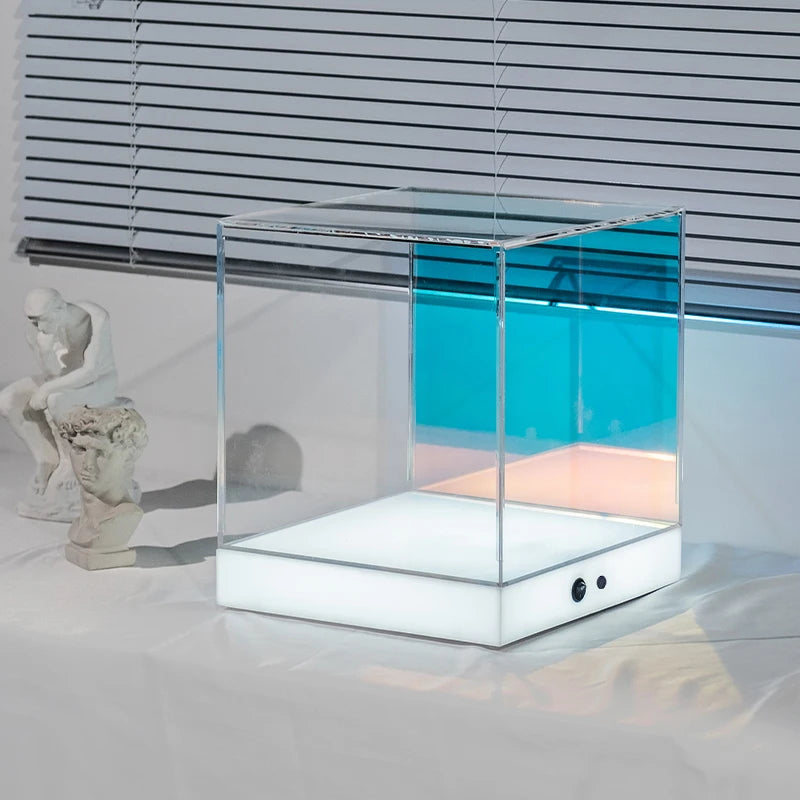 充电灯箱，照明广告展示盒，珠宝店产品，亚克力展示盒定制