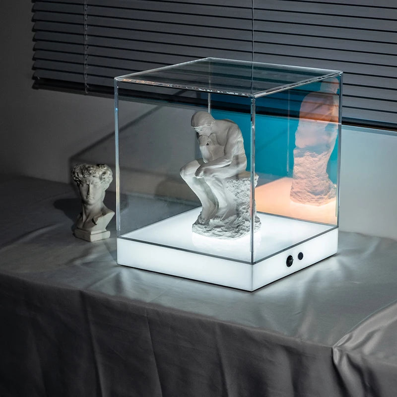 充电灯箱，照明广告展示盒，珠宝店产品，亚克力展示盒定制